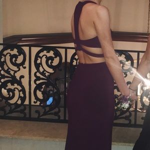 fuchsia/ purple prom dress